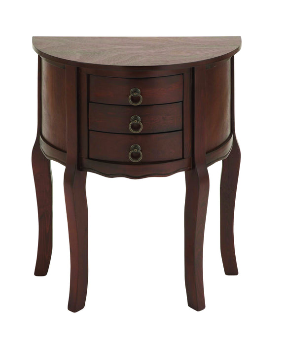 Wood Night Stand with Wood Brown Shade & Useful Drawer Front