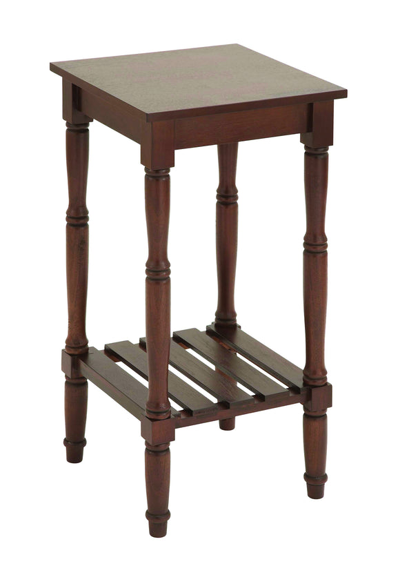 Wood Accent Table in Soft and Chocolate Brown Shade