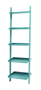 Spacious and Durable 69"H Wooden Leaning Shelf Easily Compatible