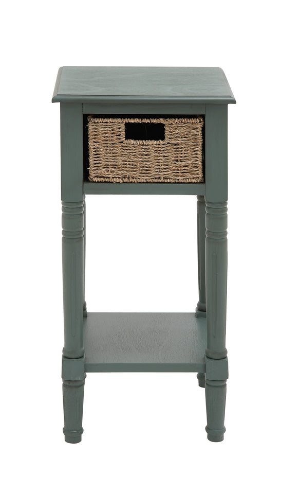 The Stony Wood Basket Accent Table