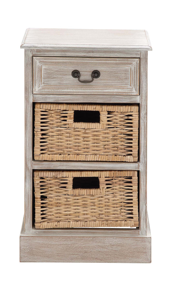 The Simple Wood 2 Basket Chest