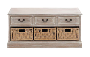 The Cool Wood 3 Basket Low Chest