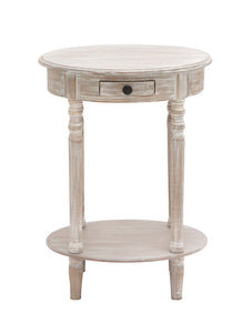 The Petite Wood Oval Accent Table