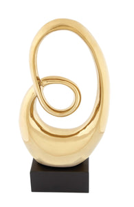 Prestigious Styled Ceramic Gold Luster Abstract