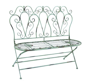 Metal Love Chair with Foldable Adjustment and Carving