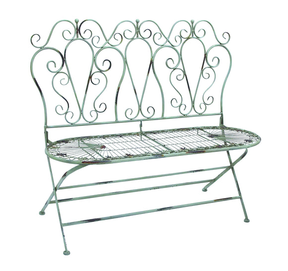 Metal Love Chair with Foldable Adjustment and Carving