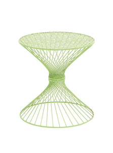 Mesmerizing Styled Metal Green Accent Table