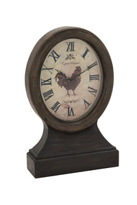 Attractive Brown Polished Wood Table Clock