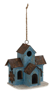 Stylish Unique Wood Metal Birdhouse