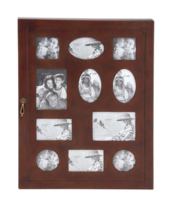 The Joyous Wood Glass Wall Photo Cabinet