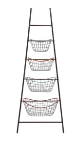 The Amazing Metal Leaning Basket Rack