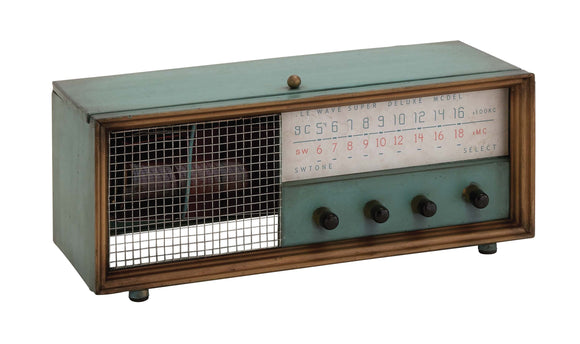 Connect With Metal Radio Box Decor