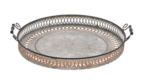 Antique Styled Fancy Metal Tray