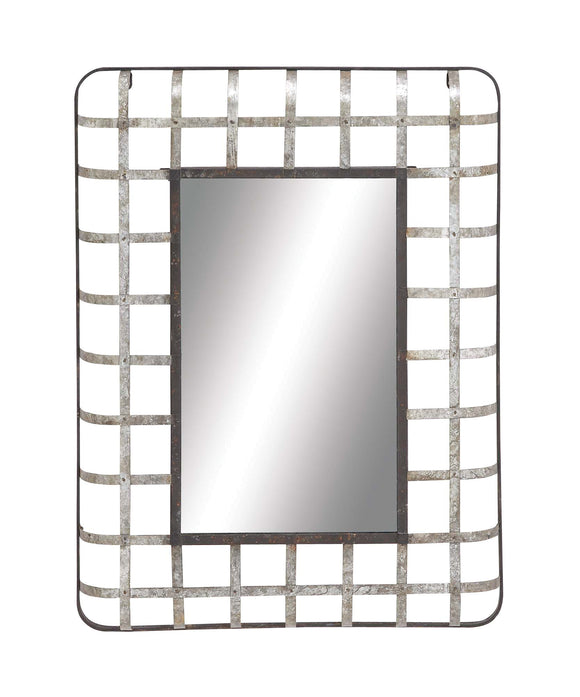 Customary Styled Classy Metal Wall Mirror