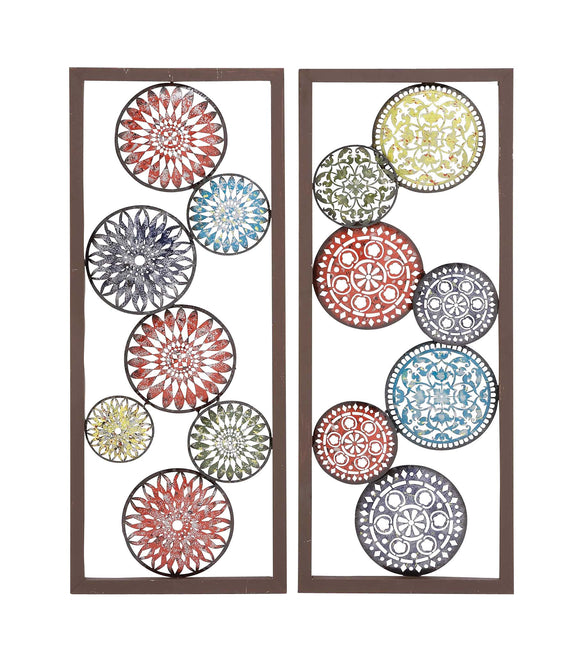 Customary Styled Metal Wall Decor 2 Assorted