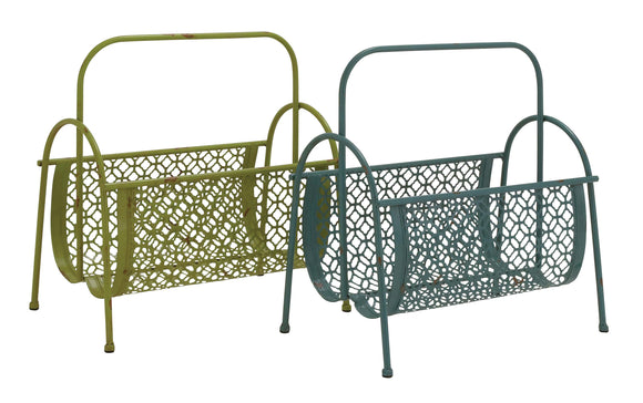 Fascinating Styled Metal Magazine Rack 2 Assorted