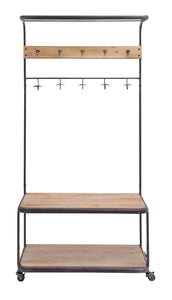 The Simple Metal Wood Clothes Rack