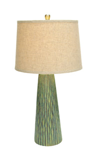 Decorative Modern Table Lamp with Vertical Engravings