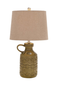 Wonderful Styled Polystone Metal Table Lamp