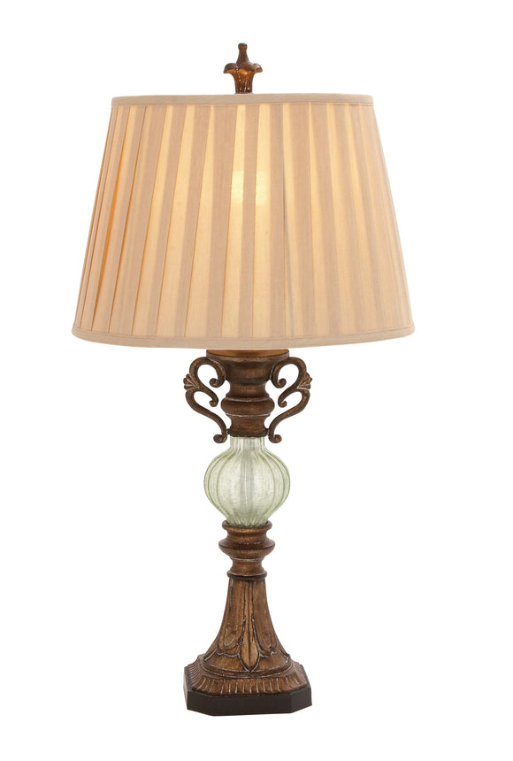 Eye-Catching Styled Polystone Glass Ball Table Lamp