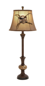 Exquisite Modish Styled Polystone Glass Ball Buffet Lamp