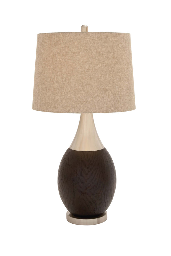 The Curvaceous Polystone Metal Table Lamp