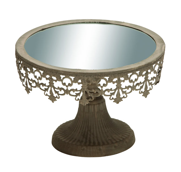 Metal Cupcake Plate Brandishing Metallic Construction