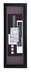 Wood Framed art with Silver Matte Finish