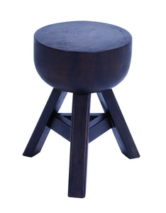 Light Weight Tremesi Wooden 18" Stool with Wooden Frame in Brown