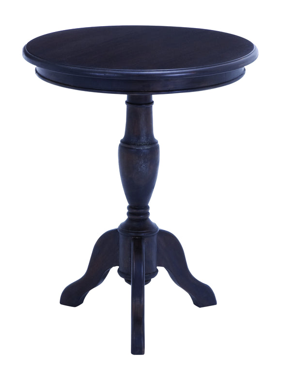 Wooden Mahogany Accent Table with Ultra Modern Polished Look