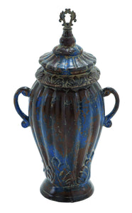 Ceramic Decorative 23"H Jar Decor for Traditional Home with Lid