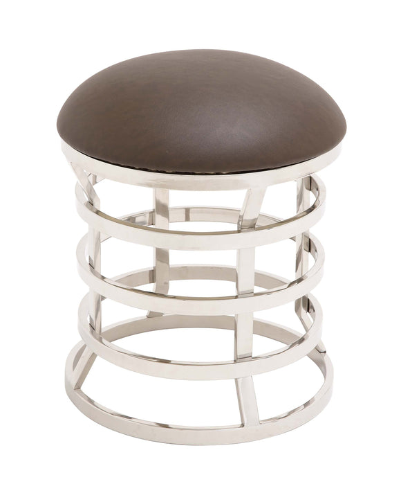 The Must-Have Stainless Steel Real Leather Ottoman