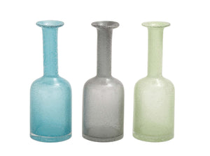 The Slender Glass Long Neck Vase 3 Assorted