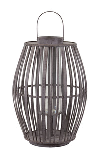 Elegant Chinese Bamboo Lantern in Brown (Large)