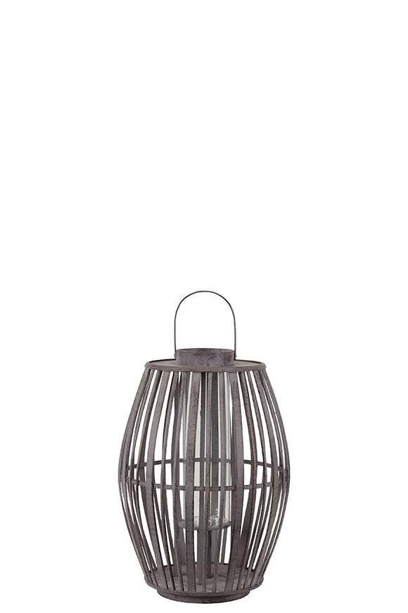 Elegant Chinese Bamboo Lantern in Brown (Small)