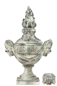 Mongolian Decorative Fiberstone Urn