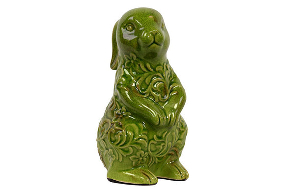 Cute and Adorable Ceramic Rabbit (Green)