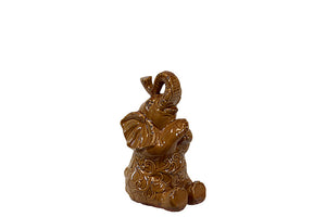 Brown Ceramic Alluring  Elephant