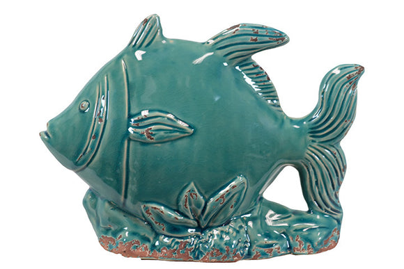 Enthralling Blue Ceramic Fish