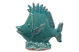 Exquisite and Stunning Ceramic Sea Bass Fish (Blue)