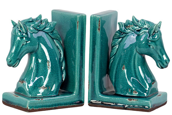 Zambezi Stoneware Horse Bookend