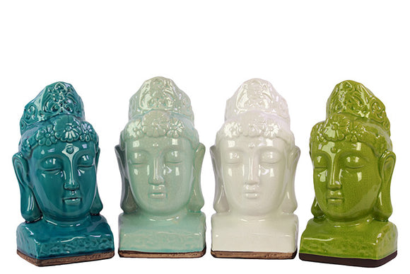 Classy Set of Four Buddha Stoneware