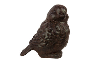 Elegant Fiberstone Charming Brown Bird