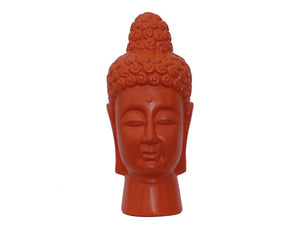 Uniquely Designed Ceramic Buddha Head Orange