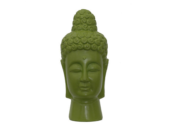 Spiritual Alluring  Buddha Head Green