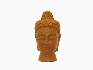 Spiritual Ceramic Buddha Head in Orange Color