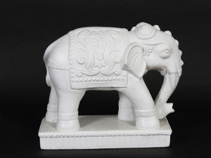 Exquisite  Designed Ceramic White Elephant Figurine