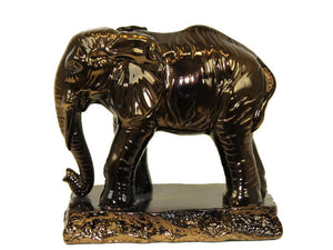 Classic Style Ceramic Elephant in Metallic Color