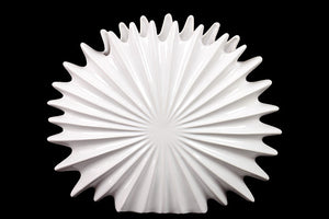 Elegant and Gorgeous Ceramic Seashell Decorative Showpiece in White