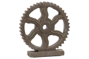 Cement Mechanical Gear With Stand (Grey)